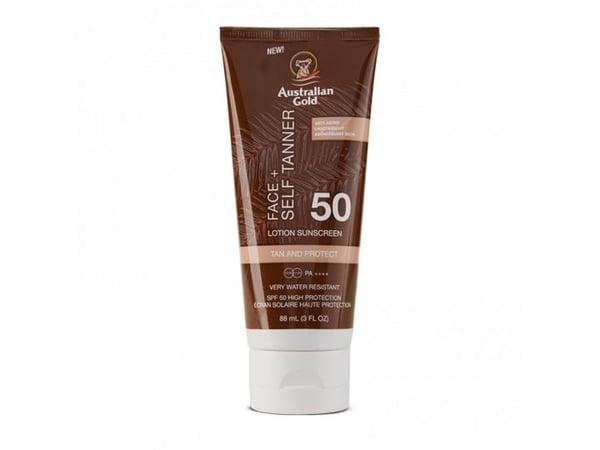 Australian Gold Instant Bronzer Face +Self Tanner SPF 50 88 ml
