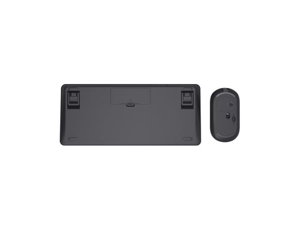 Trust Lyra - Tastatur- og mussett - stille - trådløs - Bluetooth - svart