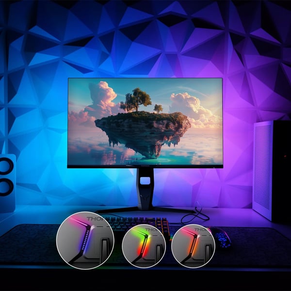Thomson M27QG5Y14, 68,6 cm (27"), 2560 x 1440 piksler, Quad HD, LED, 5 ms, Grå