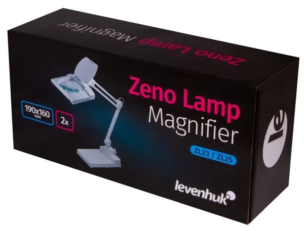 Levenhuk Zeno Lamp ZL23 LUM, 2x, Glass, 190 x 160 mm, AC, 220-240 V, Metall, Plastikk