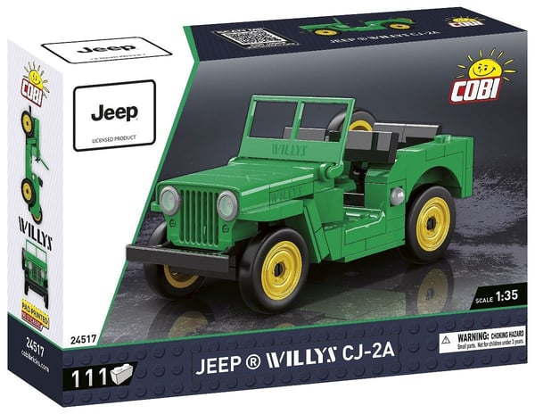 Cobi Toy modell Jeep Willys CJ-2A, grønn
