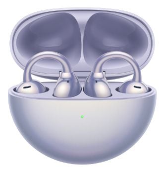 Huawei FreeClip - True wireless-hörlurar med mikrofon - öppet öra - montering över örat - Bluetooth - lila