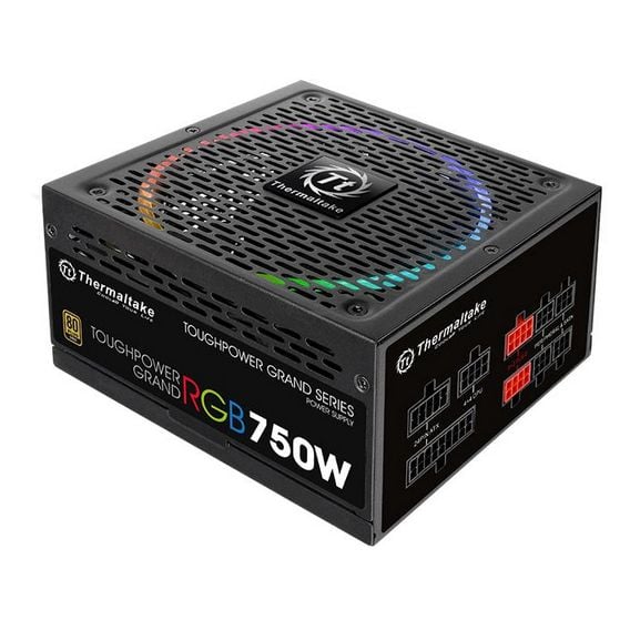 Thermaltake Toughpower Grand RGB-virtalähde 750W 80PLUS Gold PS-TPG-0750FPCGEU-R