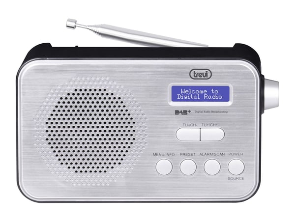Trevi 7F9200 R kannettava DAB-radio DAB+ FM, musta