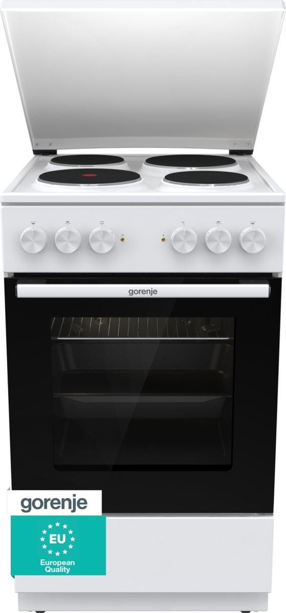 Gorenje GE5A23WH elektrisk komfyr 70 L energiklasse A 50 cm, hvit