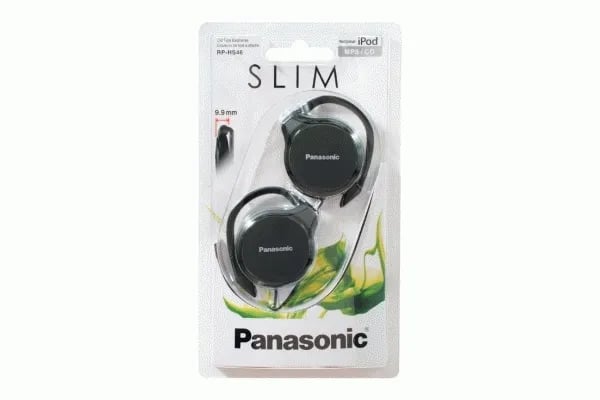 Panasonic RP-HS46K - Hodetelefoner - clip-on - kablet - 3,5 mm jakk