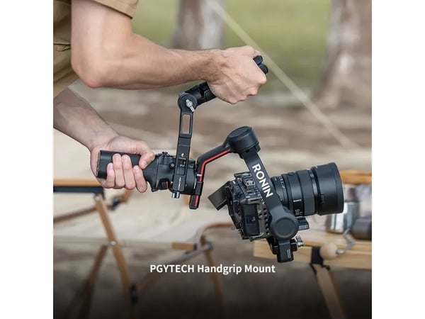 PGYTECH-käsikahvakiinnike, kiinnitysvarsi, musta, alumiini, 1/4", 190 mm, 70 mm