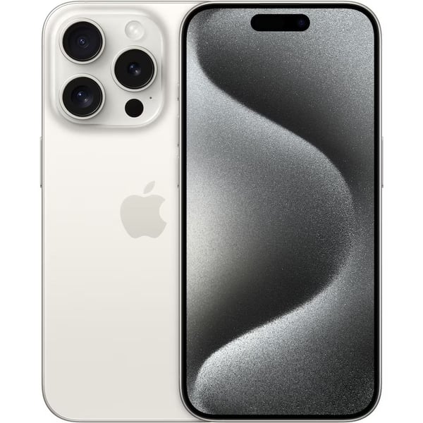 Apple iPhone 15 Pro - 5G smartphone - dobbelt-SIM / Internminne 256 GB - OLED-display - 6.1" - 2556 x 1179 piksler (120 Hz) - 3x bakkamera 48 MP, 1...