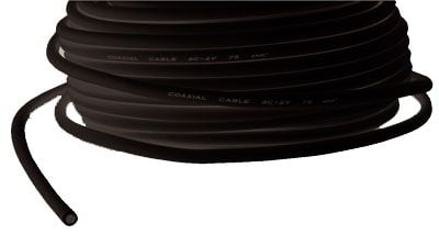 ROLINE Coaxial Cable RG-59, 75 Ohm, 100m, 100 m, RG-59, Sort