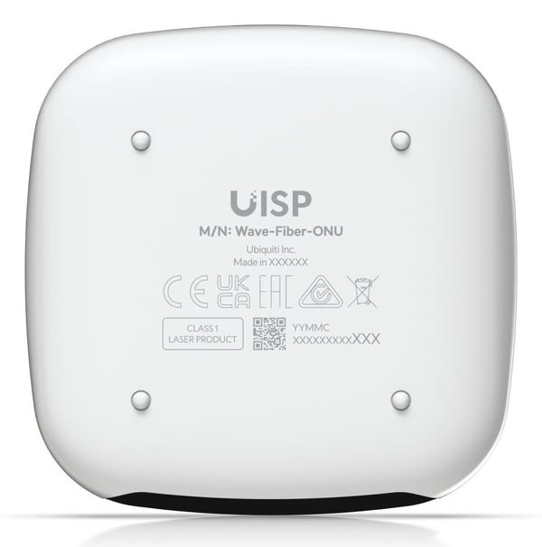 Ubiquiti WaveFiber ONU, 2488 Mbit/s, 1000,2500 Mbit/s, 20000 m, 1490 nm, 1,5 dBmW, 5 dBmW