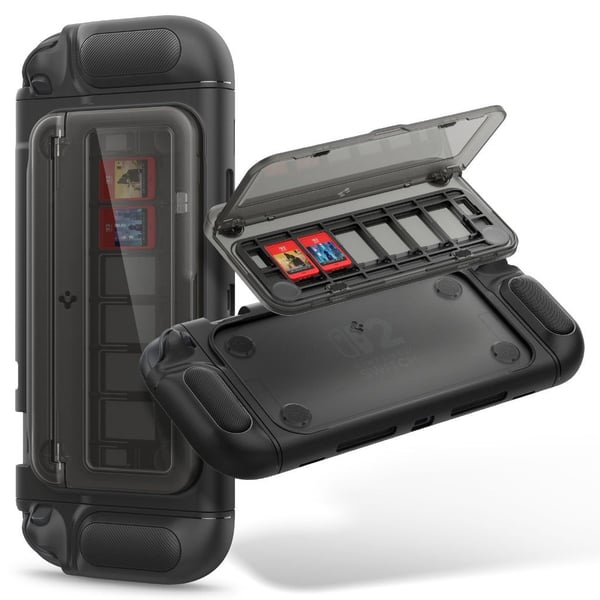 Spigen Snap Switch, Skydd, Nintendo, Sort, Termoplastisk polyuretan (TPU), Polykarbonat (PC), Nintendo Switch 2