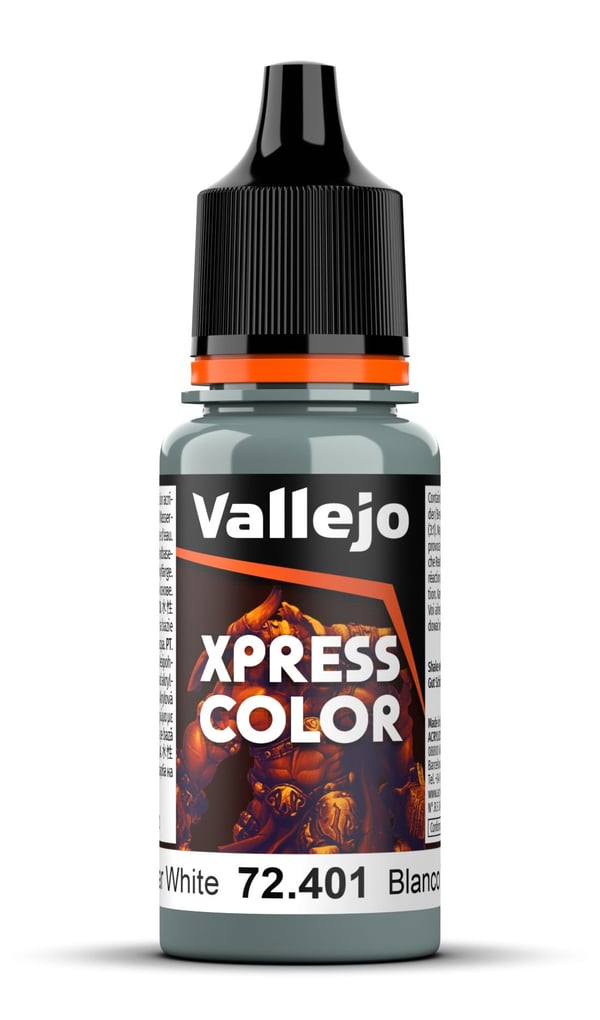 Vallejo 72.401, Valkoinen, Akryylimaali, Nestemäinen, 18 ml, 1 kpl