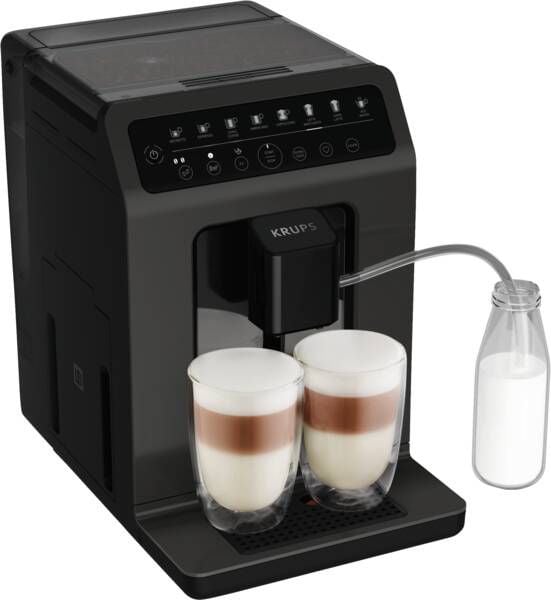 Krups Evidence EA89Z, Espressomaskin, 2,3 l, Kaffebönor, Inbyggd kvarn, Svart