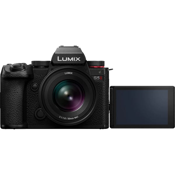 Panasonic Lumix S5 II, 24,2 MP, 12000 x 8000 pikseliä, CMOS, 6K Ultra HD, Kosketusnäyttö, Musta