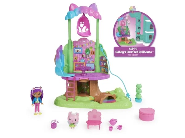 Spin Master Gabby's Dollhouse Kitty Fairy's Garden Treehouse lekset