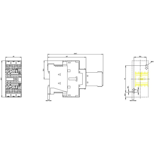 Siemens 3RT2025-2BB44 effektbeskyttelse 3 x bryter 690 V AC 1 stk
