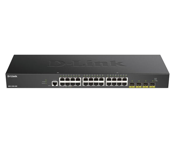 D-Link DGS 1250-28X - Switch - L3 Lite - smart - 24 x 10/100/1000 + 4 x 10 Gigabit SFP+ - rackmonterbar