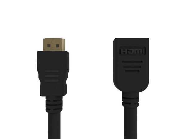 Gembird CC-HDMI4X-15 - HDMI-forlengelseskabel med Ethernet - HDMI hunn til HDMI hann - 4.5 m - skjermet - svart