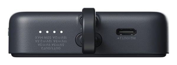 Xiaomi WPB1007MI - Trådløs nødlader - integrated cable - Li-Ion - 10000 mAh - 37 Wh - 33 watt - 3 A - Fast Charge - 2 utgangskontakter (USB-C) - grå