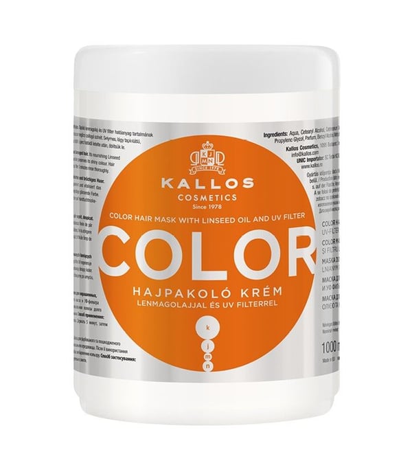 Kallos Kjmn Colour Mask Conditioning And Color Protecting Mask For Colored Hair 1000ml