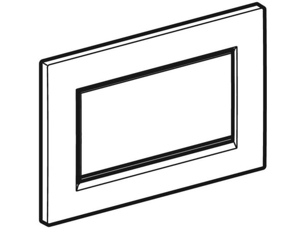 Geberit 115.893.KJ.1, Spolplatta, Vit, Krom, Geberit, 246 mm, 12 mm, 164 mm