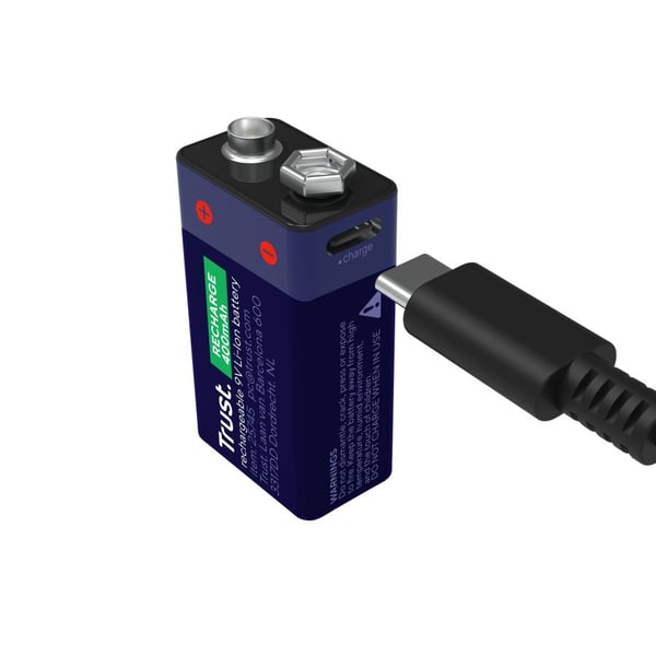 Trust - Batteri - USB-C 9V - Li-Ion - 400 mAh - 4.44 Wh - blå