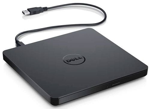 Dell - Diskenhet - DVD±RW - USB 2.0 - extern - svart - för Chromebook 3110, 3110 2-in-1; OptiPlex 30XX, 7080; Precision 3260, 7670; Vostro 15 3510