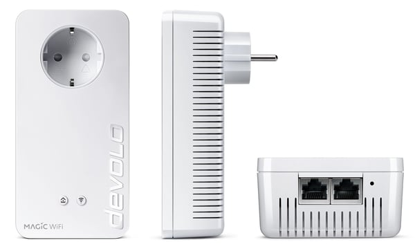 Devolo Magic 2 Wifi next Single, 1200 Mbit/s, Type F, Gigabit Ethernet, 1000 Mbit/s, Multi User MIMO, Hvit
