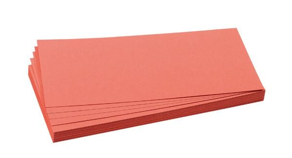 FRANKEN - Moderasjonskort - rektangel - 9.5 x 20.5 cm - rød (en pakke 500)