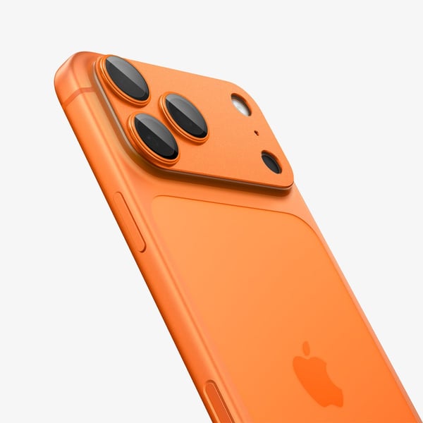 Spigen Optik Pro XL EZ Fit, Apple, iPhone 17 Pro Max, Støvresistent, Ripebestandig, Oransje, 2 stykker