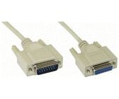 InLine 17746, Beige, 5 m, VGA (D-Sub), Hankjønn/hunkjønn, 175 mm, 225 mm