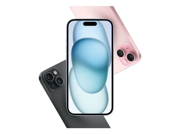 Apple iPhone 15 , 15,5 cm (6.1"), 2556 x 1179 pixlar, 256 GB, 48 MP, iOS 17, Blå