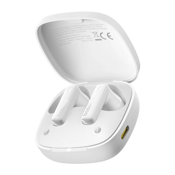 Baseus Bowie E19, True Wireless Stereo (TWS), Puhelut/Musiikki, Kuulokkeet, Valkoinen