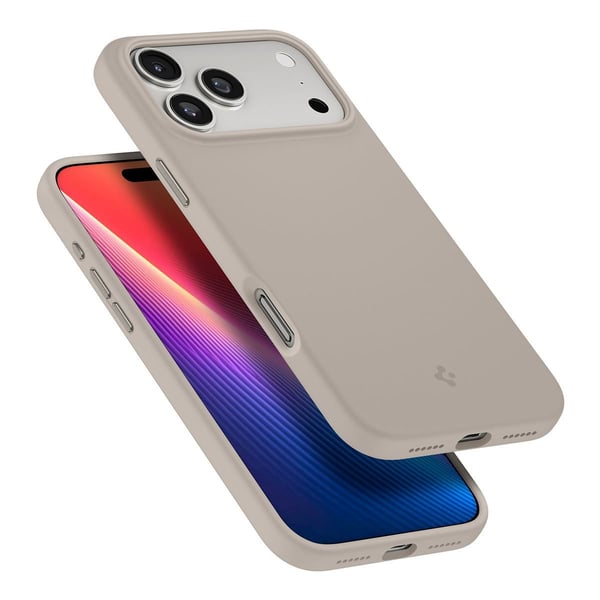 Spigen Silicone Fit (MagFit), Etui, Apple, iPhone 17 Pro, 16 cm (6.3"), Steinfarge