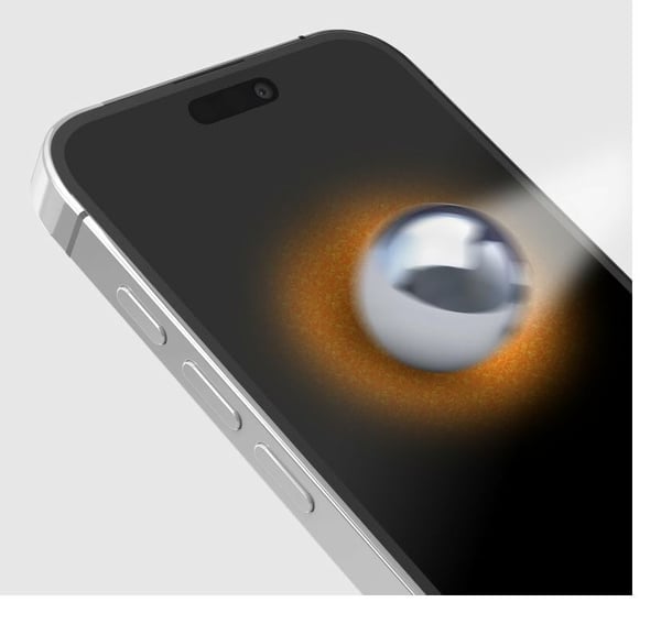 SBS D3O herdet glass med ramme til iPhone 14 Pro