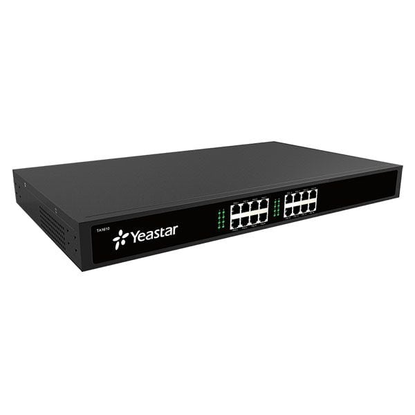 Yeastar TA Series TA1610 - VoIP-gateway - 16 porter - 100Mb LAN - skystyring - stasjonær / stativmonterbar