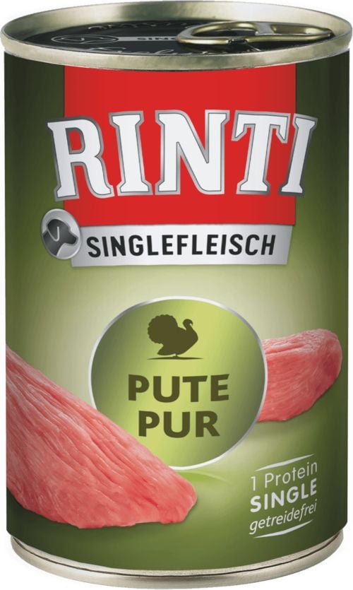 RINTI Singlefleisch Exclusive Turkeyl - märkäruoka koirille - 400g
