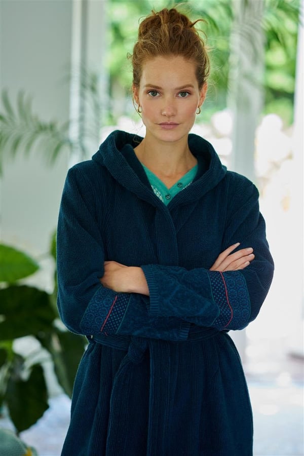 PIP Studio Soft Zellige Bathrobe Dark Blue L