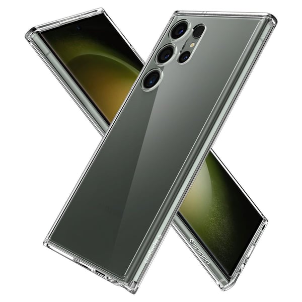 Spigen Ultra Hybrid, Suojus, Samsung, Galaxy S23 Ultra, 17,3 cm (6.8"), Läpinäkyvä