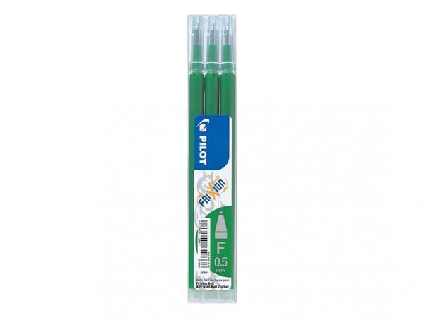 Pilot FriXion - Påfyll - grønn - 0.5 mm (en pakke 3)