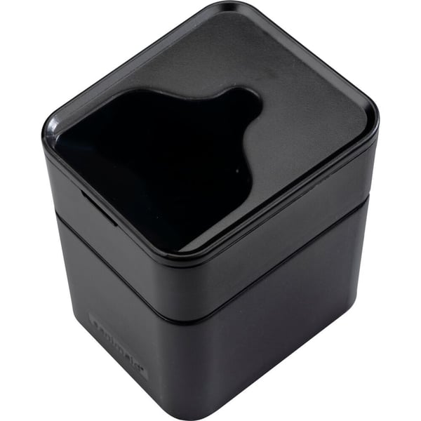 Toalettbørste, Sanimid, 10x9x46cm, svart, ABS/TPE, med hygienisk børstehode