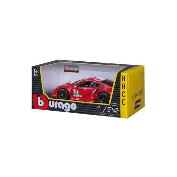 BBURAGO Porsche 911 RSR LM, Superauton pienoismalli, Esikoottu, 1:24, Porsche 911 RSR LM, Ei sukupuolirajoitusta, Metalli, Muovi