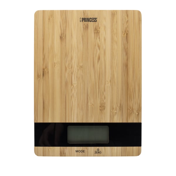 Princess 492944, Sähkökeittiövaaka, 5 kg, 1 g, Bamboo, Musta, Bamboo, Pöytämalli