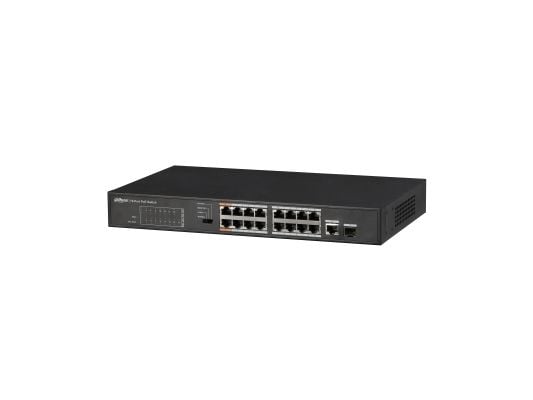 Dahua Technology PFS3117-16ET-135, Uhåndtert, L2, Fast Ethernet (10/100), Full tosidig, Strøm over Ethernet (PoE)