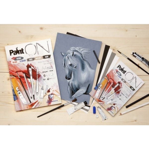 Paint-On Blok A3 250gram MIX 6x4 ark multi teknik, toplimet