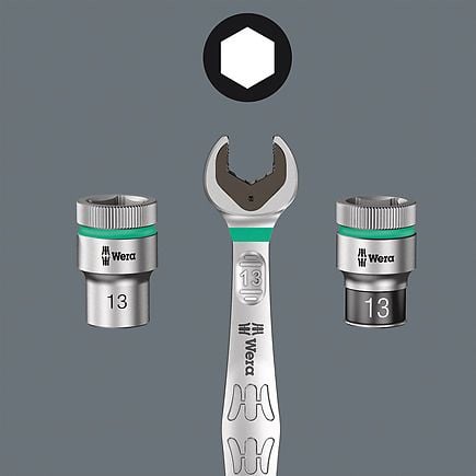 Wera 6005 Joker 4 Set 1 gaffelnøkkelsett, 4 stk., 6x7, 8x9, 10x11, 12x13 mm