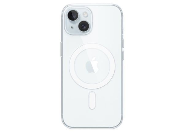 Apple - Beskyttende deksel for mobiltelefon - MagSafe-samsvar - polykarbonat - blank - for iPhone 15