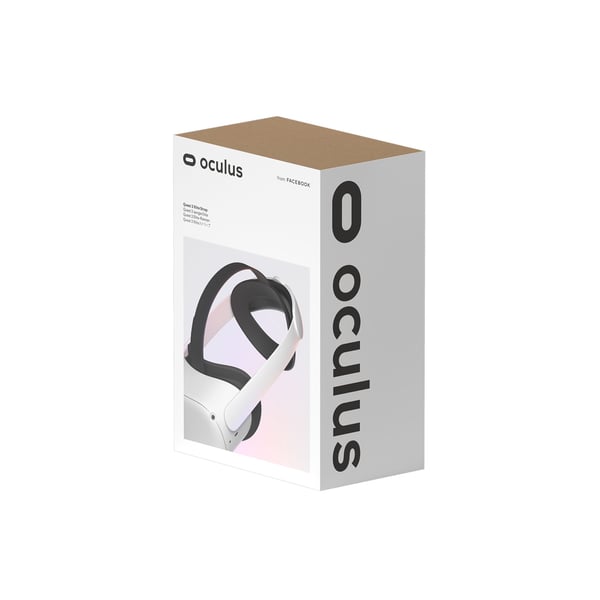 META 137237, Strop / Belte, Hodemontert display, Sort, Hvit, Oculus, Meta Quest 2, 175 mm