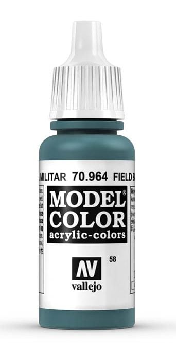 Vallejo 70.964, 17 ml, Blå, Matte, Flaske