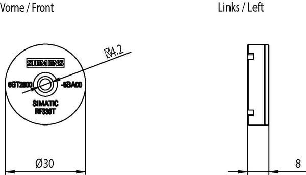 Siemens 6GT2800-5BA00 HF-IC – RFID-transponderi